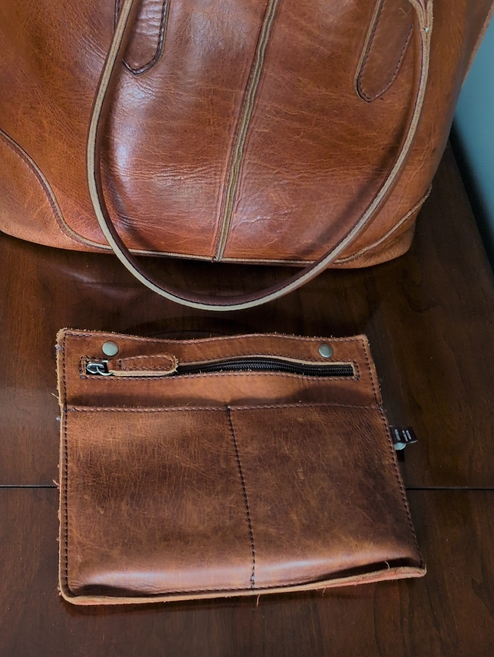 Frye Lucy Genuine Leather Tote - Picture 12 of 13